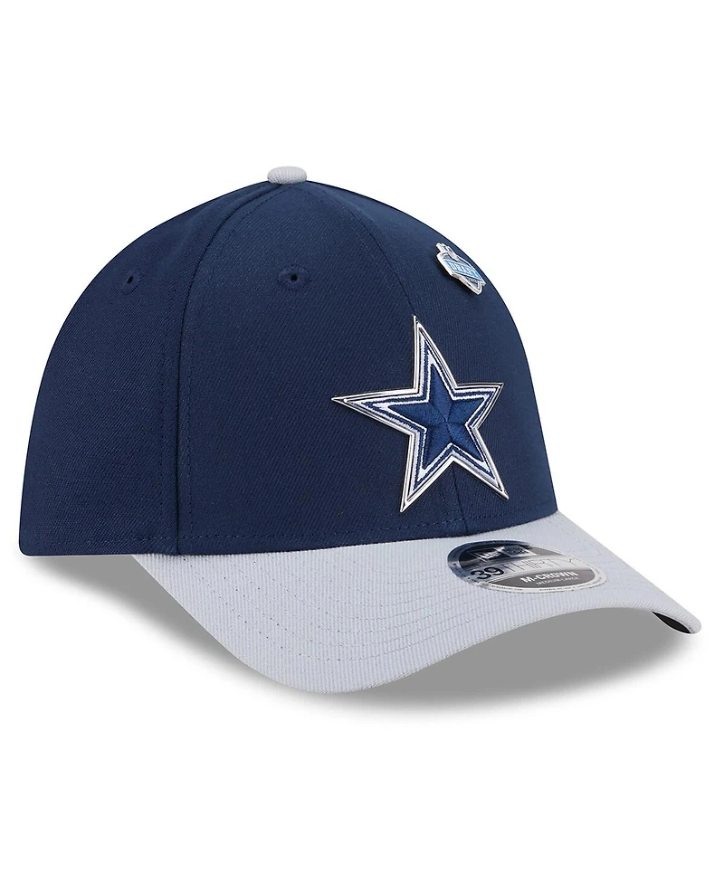 New Era Men's Navy/Silver Dallas Cowboys 2026 Nfl Draft 39THIRTY M-crown Flex Hat