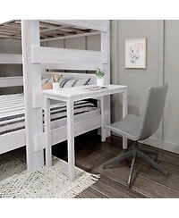 Max and Lily Farmhouse L-Shaped Bunk Bed with Desk