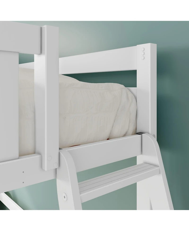 Max and Lily Classic Twin High Loft (ladder on end) + Desk