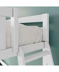 Max and Lily Classic Twin High Loft (ladder on end) + Desk