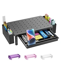 Gnuadz Monitor Stand Riser Drawer Pen Holder Adjustable desktop organizer