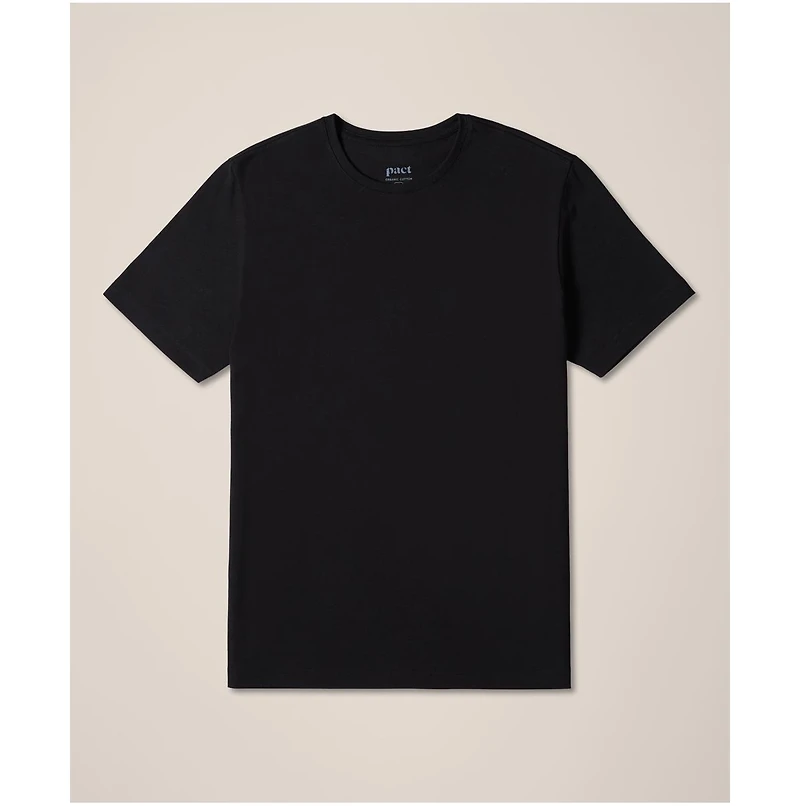 Pact Men's Luxe Signature Classic Crewneck Tee Made With Organic Cotton