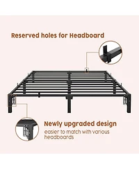 gaomon 8 in King Bed Frame, Heavy Duty Metal Platform Bed Frame with Durable Iron Slat Support and Legs, No Box Spring Required Support Up to 800 Lbs