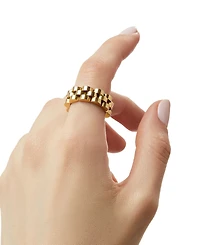 Ana Luisa 14k Gold Stainless Steel Parker Statement Ring