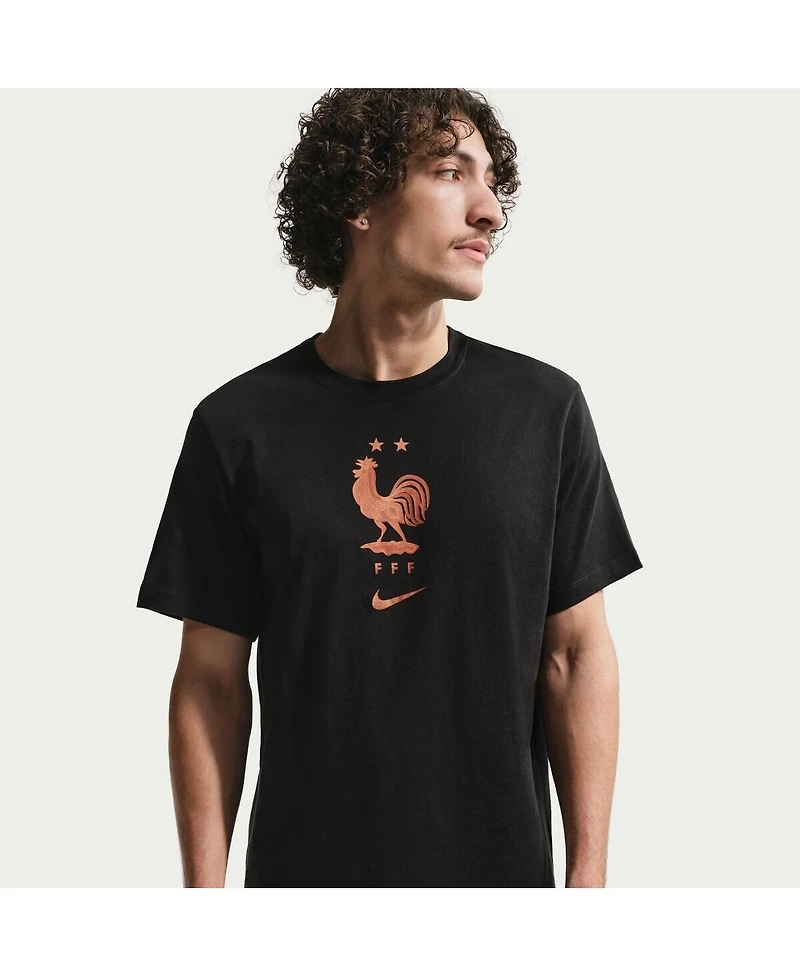 Nike Men's Black France National Team Crest T-Shirt