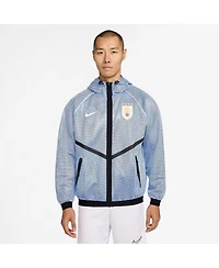 Nike Men's Light Blue Uruguay National Team 2026 Anthem Mesh Dri-fit Full-Zip Hooded Jacket