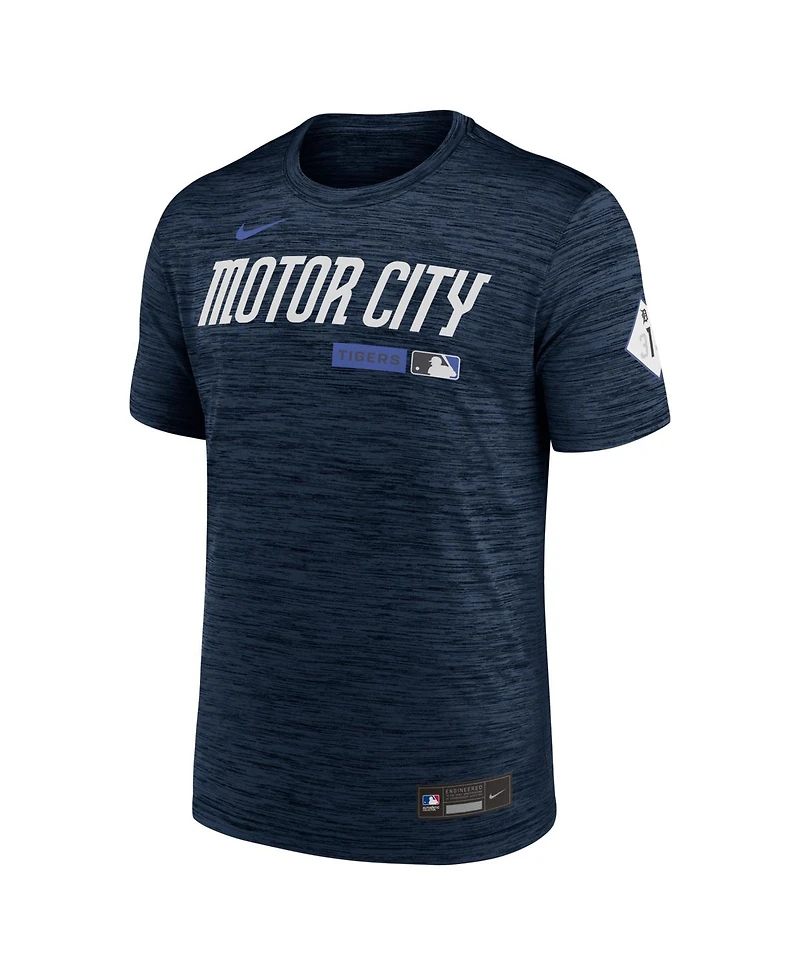 Nike Men's Navy Detroit Tigers Authentic Collection City Connect Velocity Dri-fit T-Shirt