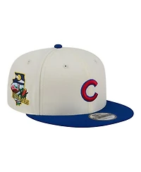 New Era Men's Cream/Royal Chicago Cubs Localized 9FIFTY Snapback Hat