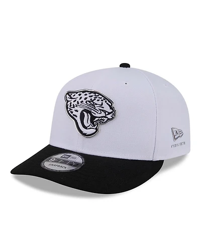 New Era Men's White/Black Jacksonville Jaguars 2026 Nfl Draft Pre-Curved 9FIFTY Snapback Hat
