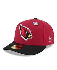 New Era Men's Cardinal/Black Arizona Cardinals 2026 Nfl Draft Pre-Curved 59FIFTY Fitted Hat