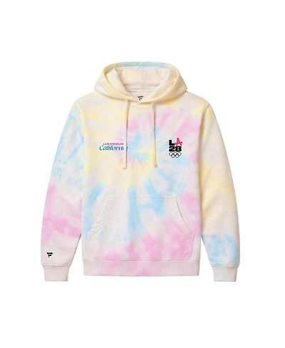 Fanatics Men's White LA28 Superbloom Collection Tie-Dye Hoodie