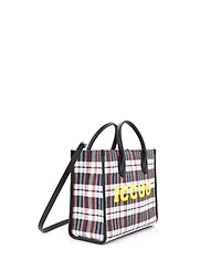 Pre-Owned Gucci Small Iccug Tote Embroidered Faux Raffia