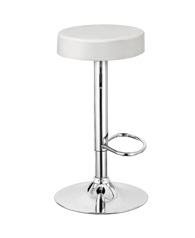 Costway Set of 4 Round Bar Stool Adjustable Swivel Pub Chair w/ Footrest