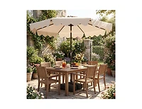 Slickblue Outdoor Patio Umbrella with Stable Weighted Base and Sandbag Anchors