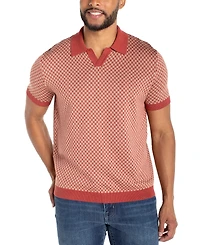 Liverpool Los Angeles Men's Short-Sleeve Johnny Collar Polo Sweater