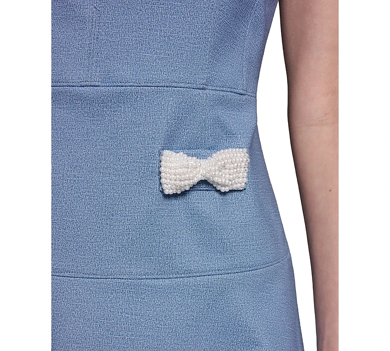 Karl Lagerfeld Paris Women's Fit and Flare Sleeveless Dress