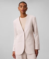 Calvin Klein Women's Classic Fit V-Neck Blazer