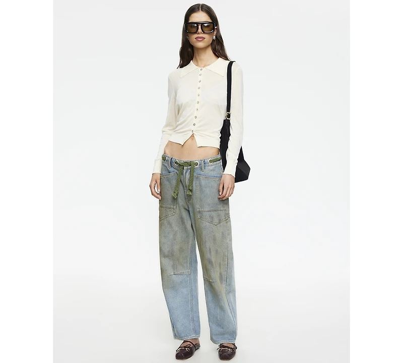 Lioness Women's Rush Hour Tie-Front Side Jeans
