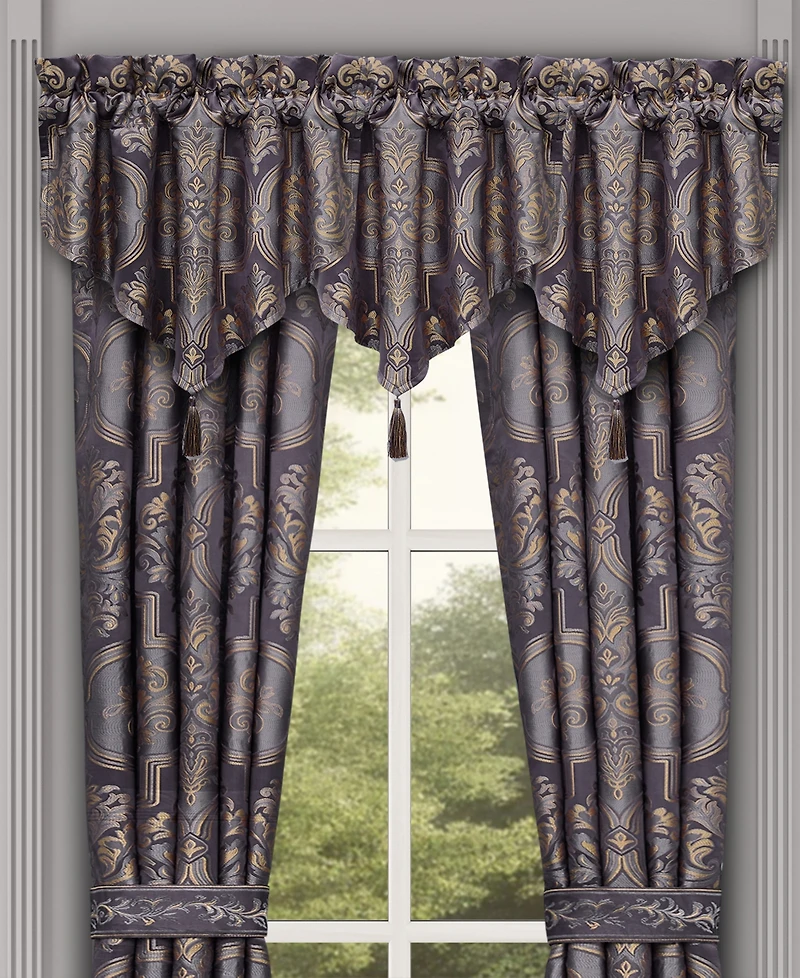 Five Queens Court Manchester Window Ascot Valance, 40" x 21"