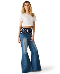 Steve Madden Women's Stacia Wide Leg Jeans