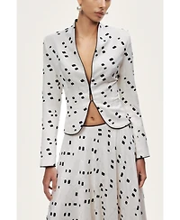 Nocturne Women's Printed Tailored Jacket