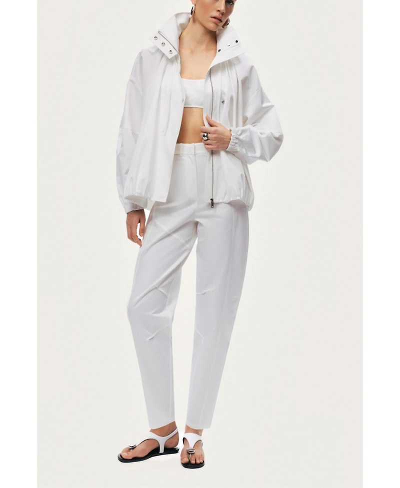 Nocturne Women's Oversized Zip-Front Jacket