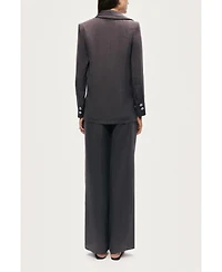 Nocturne Women's Asymmetrical Draped Tailored Jacket