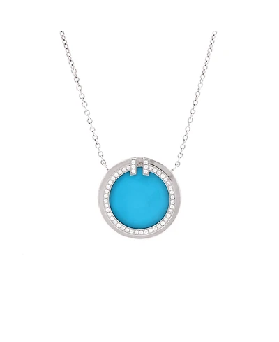 Pre-Owned Tiffany and Co T Circle Pendant Necklace