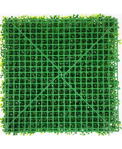 Sugift Boxwood Hedge Wall Panels Set of 20, 20" x 20", Outdoor Indoor Privacy Screen