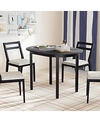 Gouun 43 in Rectangular Wooden Dining Table with Rubber Wood Legs