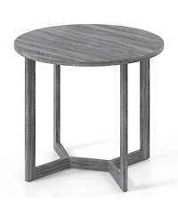 Gouun 36 in Round Pedestal Dining Table for 2-4 with Wing-Shaped Base