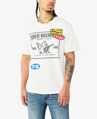True Religion Men's Short-Sleeve Patch Logo T-Shirt