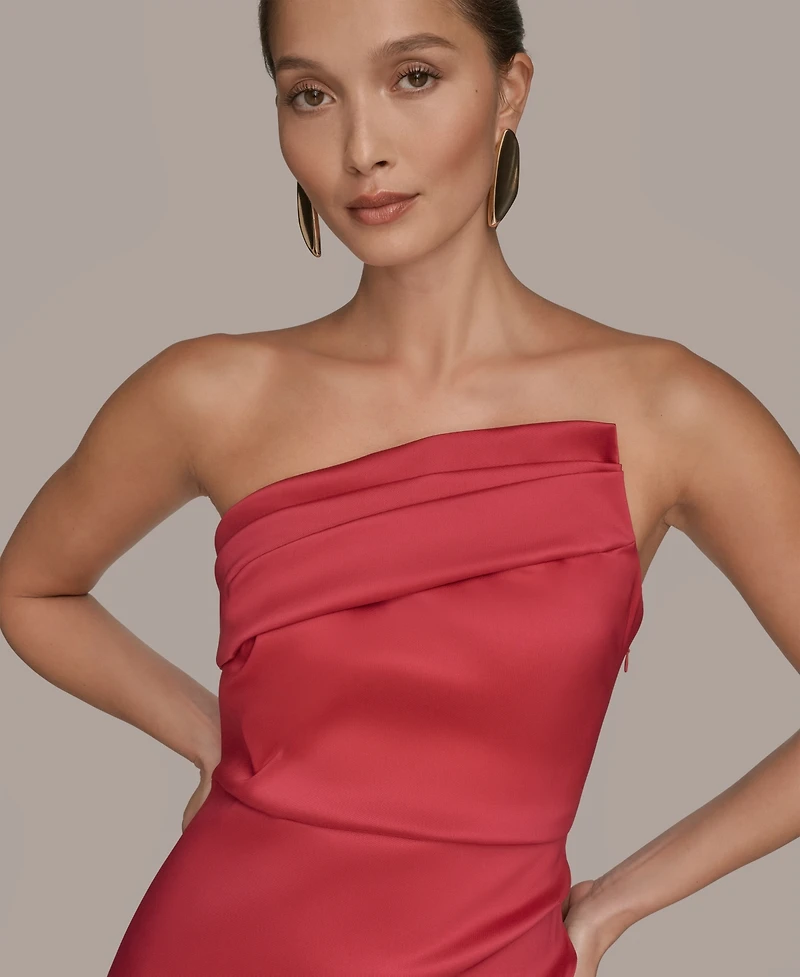 Donna Karan New York Women's Ruched Strapless Gown