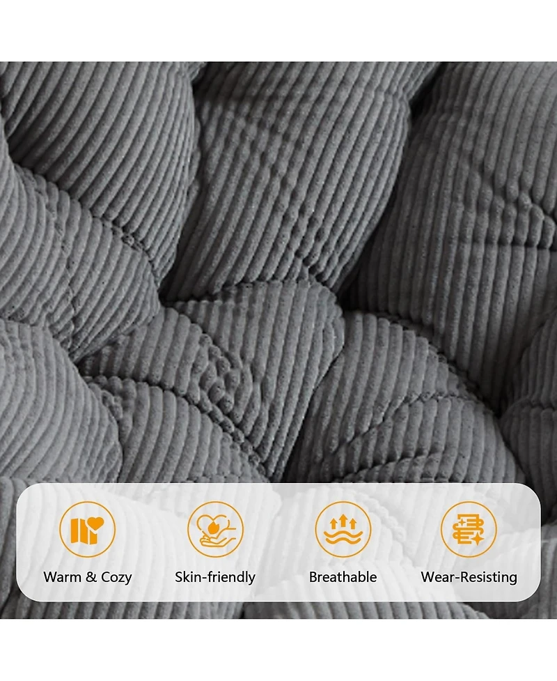 Rainsken 360degree(s) Swivel Rattan Papasan Chair, Indoor Outdoor Wicker Accent Chair with Soft Thick Cushion, 300 Lbs Capacity for Balcony