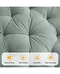 Rainsken 360degree(s) Swivel Rattan Lounge Chair, Wicker Papasan Seat with Plush Cushion, Sturdy Frame Holds Up to 300 Lbs for Bedroom and Balcony