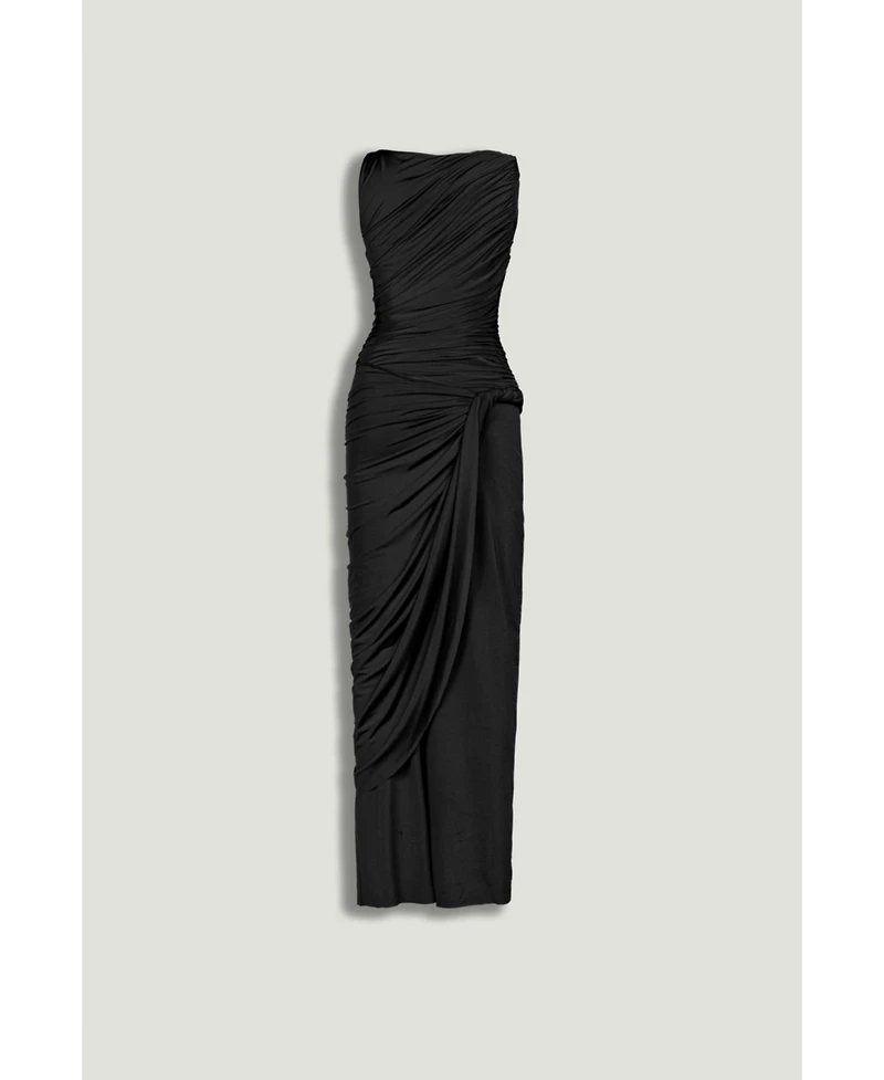 Nocturne Women's Draped Sleeveless Maxi Dress