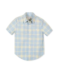 Hope & Henry Little and Big Boys Linen Short Sleeve Shirt