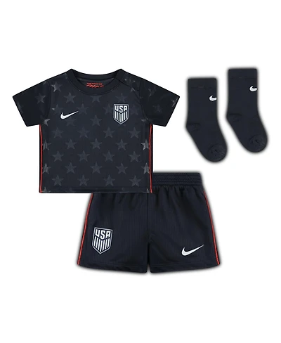 Nike Baby Boys and Girls Navy Usmnt 2026 Away Stadium Replica Kit Set