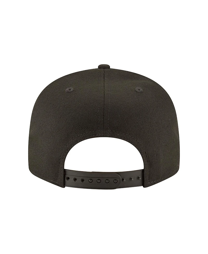 New Era Men's Black Los Angeles Dodgers 2024/25 Back-to-Back Champions Circle Side Patch 9FIFTY Snapback Hat