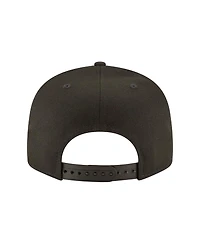 New Era Men's Black Los Angeles Dodgers 2024/25 Back-to-Back Champions Circle Side Patch 9FIFTY Snapback Hat