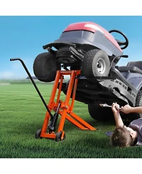Sugift Lawn Mower Lift, 500 lbs Capacity, Hydraulic Jack for Riding Tractors