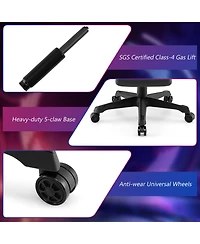 Sugift Ergonomic Video Game Computer Chair with Headrest and Lumbar Pillow