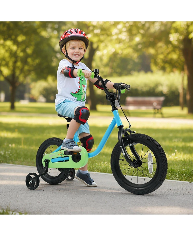 Slickblue Kids Bicycle for Children Beginner Bike with Training Wheels