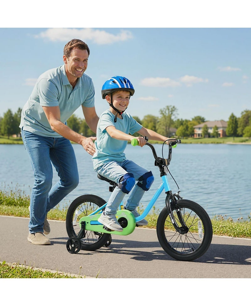Slickblue Kids Bicycle for Children Beginner Bike with Training Wheels