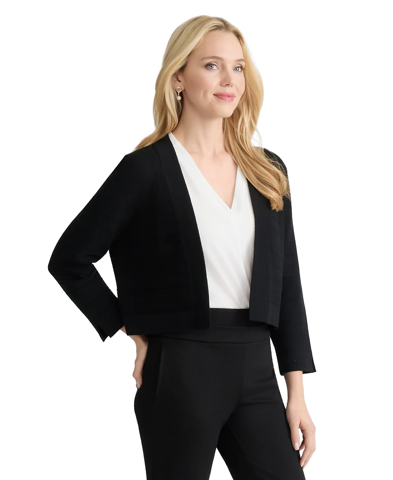Jones New York Women's Cotton-Blend Cropped Shrug
