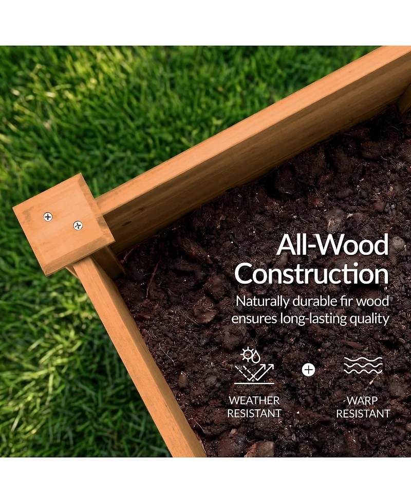 Best Choice Products Raised Garden Bed, Extra Deep 16" Depth