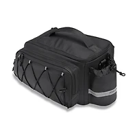 Aoligeijs Bike Rack Trunk Bag, 10L Waterproof Bicycle Rear Seat Storage with Side Pockets, Rain Cover and Shoulder Strap for Commuting Travel Cycling