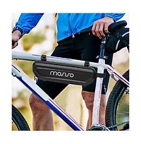 Aoligeijs Waterproof Bike Frame Bag Hard Shell Eva Triangle Storage Bag 6L Bicycle Under Tube Tool Pouch for Cycling Commuting