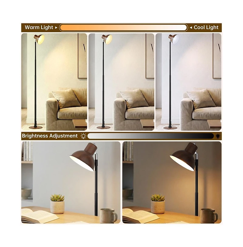 Artudatech Modern Led Lamp - 3 Color Temps, 10%-100% Dimming and Height Adjustable