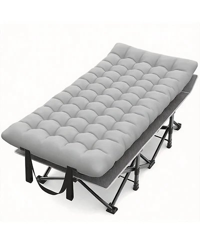 Folding Camping Sleeping Mattress Portable Heavy Duty Pillow Oxford Carry Bag Adults Travel Nap